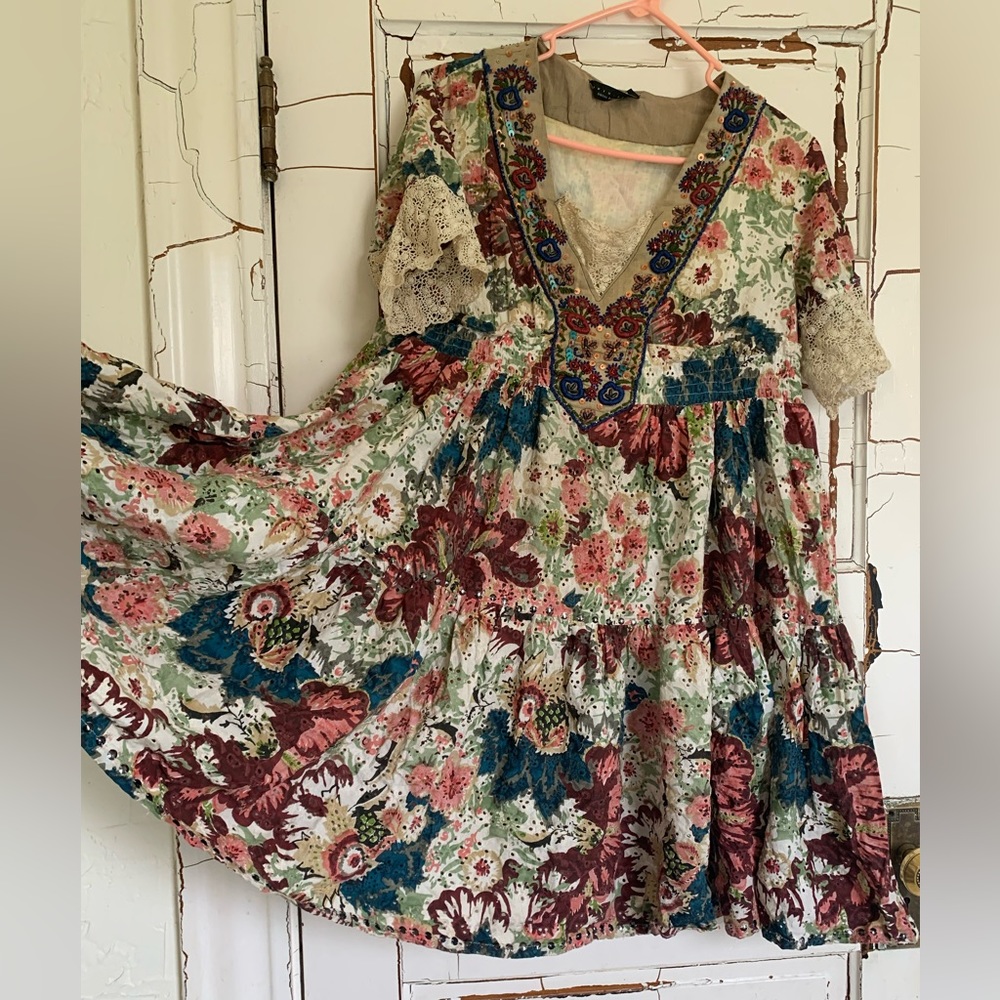 Cotton Vintage French Dress